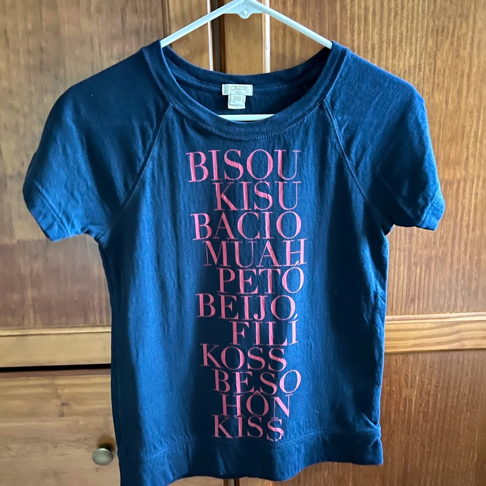 J crew Bisou kisses tee